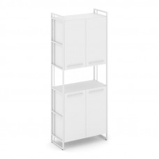 Rift Шкаф 5 ниш широкий RF.SS-52 Белый Бриллиант/Металл Белый/Белый Ручки 798*396*2010