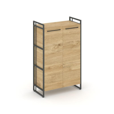 Rift Шкаф 3 ниши широкий RF.SS-31 Тиквуд Светлый/Металл Антрацит/Черный Ручки 798*396*1286