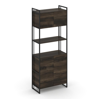 Rift Шкаф 5 ниш широкий RF.SS-53 Дуб Мали/Металл Черный/Черный Ручки 798*396*2010