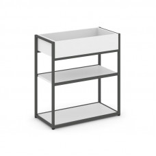 Rift Стеллаж металлический низкий приставной RF.STM-013 Белый Бриллиант/Металл Антрацит 796*350*750
