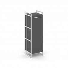 Rift Шкаф 3 ниши узкий RF.SU-31 (R) Антрацит NEW/Металл Белый/Белый Ручки 420*396*1286