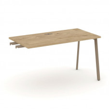 Estetica Стол приставка к опорным тумбам ES.SPR-3-LP Тиквуд Светлый/Металл Латте 1380*730*750