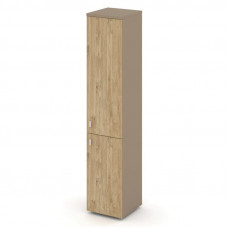 Estetica Шкаф высокий узкий правый ES.SU-1.3 (R) Латте/Тиквуд Светлый 400*420*1977