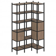 Loft Угловой внутренний стеллаж VR.L-35 Дуб Аризона/Металл Черный 1278*862*2280