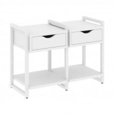 Loft Тумба на регулируемых опорах VR.L-TN-1.O Белый Бриллиант/Металл Белый 970*460*719