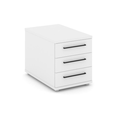 Rift Тумба опорная/приставная RF.TOP-002 Белый Бриллиант/Черный Ручки 700*450*523