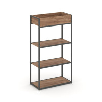 Rift Стеллаж металлический высокий приставной RF.STM-003 Дуб Табак/Металл Антрацит 796*350*1250