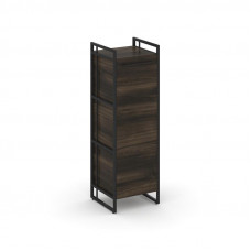 Rift Шкаф 3 ниши узкий RF.SU-31 (L) Дуб Мали/Металл Черный/Черный Ручки 420*396*1286