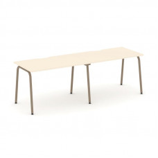 Estetica Рабочая станция 2 места ES.RS-2.2-VK Сатин/Металл Латте 2360*730*750