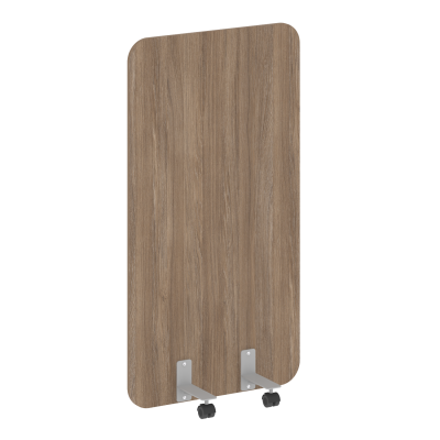 R-line Перегородка на металлических опорах, на роликах DP.R-80-150 Дуб Аризона/Металл Серый 800*18*1