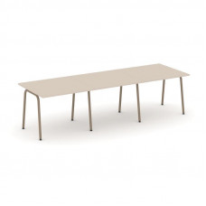 Estetica Стол переговорный ES.PRG-3.1-K Капучино/Металл Латте 2940*980*750