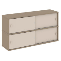 Estetica Надставка на 2 тумбы высокая ES.NV-2.1 Латте/Капучино 1500*410*795