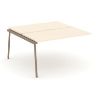 Estetica Двойной наборный элемент рабочей станциии ES.2.NRS-3-VP Сатин/Металл Латте 1380*1500*750