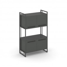 Rift Шкаф 3 ниши широкий RF.SS-33 Антрацит NEW/Металл Антрацит NEW/Черный Ручки 798*396*1286