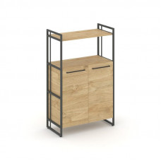 Rift Шкаф 3 ниши широкий RF.SS-32 Тиквуд Светлый/Металл Антрацит/Черный Ручки 798*396*1286