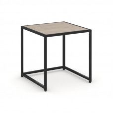 Loft Стол журнальный VR.L-SJK-50 Дуб Аттик/Металл Черный 500*500*500