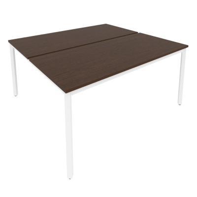 Slim Рабочая станция на металлокаркасе С.СП-6.3 Венге Цаво/Металл Белый 1580*1475*750