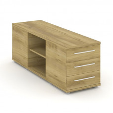 Rift Тумба опорная/приставная RF.TOPD-001 Дуб Винченцо/Белый Ручки 1232*450*523