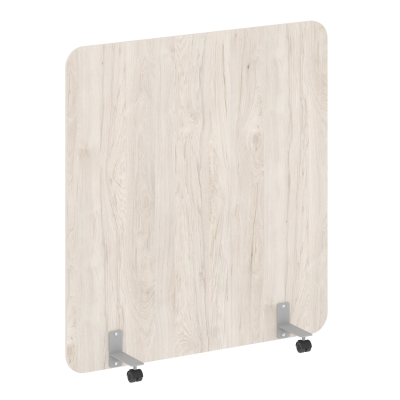 R-line Перегородка на металлических опорах, на роликах DP.R-140-150 Денвер Светлый/Металл Серый 1400