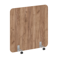 R-line Перегородка на металлических опорах, на роликах DP.R-120-120 Дуб Табак/Металл Серый 1200*18*1