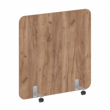 R-line Перегородка на металлических опорах, на роликах DP.R-120-120 Дуб Табак/Металл Серый 1200*18*1