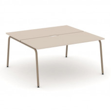 Estetica Рабочая станция 2 места ES.D.RS-2.4-VK Капучино/Металл Латте 1580*1500*750