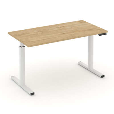 Move up Стол электроподъемный MV.SE-3.7 Тиквуд Светлый/Металл Белый 1380*720*720-1190