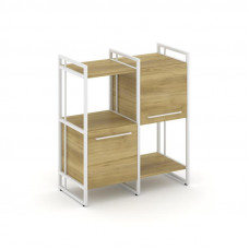 Rift Шкаф комбинированый RF.NS-005 Дуб Винченцо/Металл Белый/Белый Ручки 820*396*924