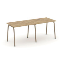 Estetica Рабочая станция 2 места ES.RS-2.1-LK Тиквуд Светлый/Металл Латте 1960*730*750