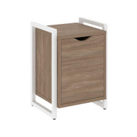 Loft Тумба на регулируемых опорах+фасад VR.L-T2.O Дуб Аризона/Металл Белый 500*460*719