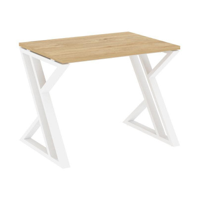 Loft Стол рабочий VR.L-SRZ-1.7 Тиквуд Светлый/Металл Белый 980*720*750