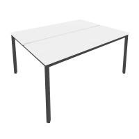 Slim Рабочая станция на металлокаркасе С.СП-6.2 Белый/Металл Антрацит 1580*1235*750