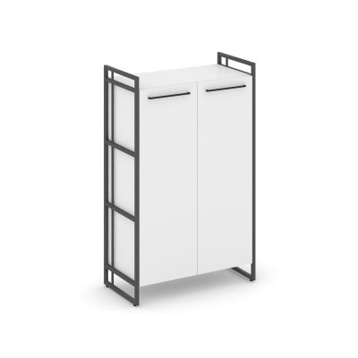 Rift Шкаф 3 ниши широкий RF.SS-31 Белый Бриллиант/Металл Антрацит/Черный Ручки 798*396*1286