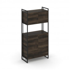 Rift Шкаф 4 ниши широкий RF.SS-42 Дуб Мали/Металл Черный/Черный Ручки 798*396*1648