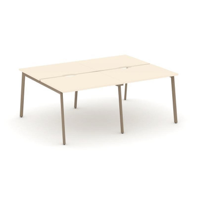 Estetica Рабочая станция 4 места ES.D.RS-4.1-VP Сатин/Металл Латте 1960*1500*750