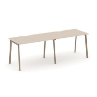 Estetica Рабочая станция 2 места ES.RS-2.2-VP Капучино/Металл Латте 2360*730*750