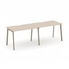 Estetica Рабочая станция 2 места ES.RS-2.2-VP Капучино/Металл Латте 2360*730*750