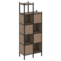 Loft Прямой стеллаж VR.L-20 Дуб Аризона/Металл Черный 862*446*2280