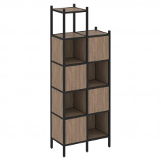 Loft Прямой стеллаж VR.L-20 Дуб Аризона/Металл Черный 862*446*2280