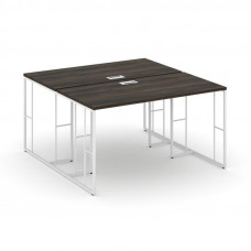 Rift Рабочая станция RF.DRS-003 Дуб Мали/Металл Белый 1380*1232*750