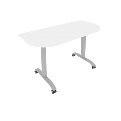 Mobile System Стол складной мобильный СМ-5.1 Белый/Металл Серый 1400*650*757