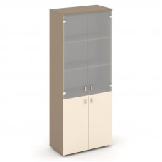 Estetica Шкаф высокий широкий ES.ST-1.2 Латте/Сатин/Сатин матовый 800*420*1977