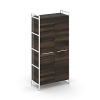 Rift Шкаф 4 ниши широкий RF.SS-41 Дуб Мали/Металл Белый/Белый Ручки 798*396*1648