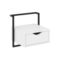 Loft Тумба навесная (крепление к стене) VR.L-SY1 Белый Бриллиант/Металл Черный 450*409*450