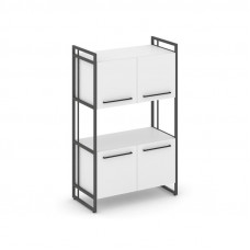 Rift Шкаф 3 ниши широкий RF.SS-33 Белый Бриллиант/Металл Антрацит/Черный Ручки 798*396*1286