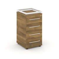 Rift Тумба приставная+рамка RF.TPR-002 Сандал Янтарный/Металл Белый/Белый Ручки 416*460*797