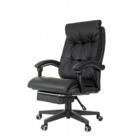 Кресло руководителя Бюрократ CH-824MSG-F черный эко.кожа