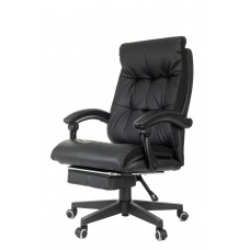 Кресло руководителя Бюрократ CH-824MSG-F черный эко.кожа