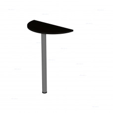 Стол-приставка полукруг, мет. опора Р.К-6 Венге