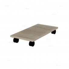 Подставка под системный блок на колесах Р.ПП-3 Дуб Сонома светлая